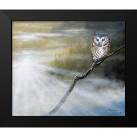 Misty Wild II Black Modern Wood Framed Art Print by Lynnsy, B.