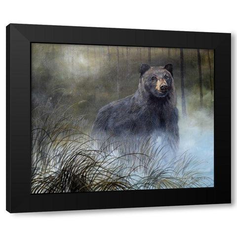 Misty Wild III Black Modern Wood Framed Art Print with Double Matting by Lynnsy, B.