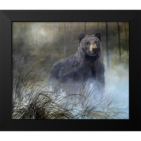 Misty Wild III Black Modern Wood Framed Art Print by Lynnsy, B.