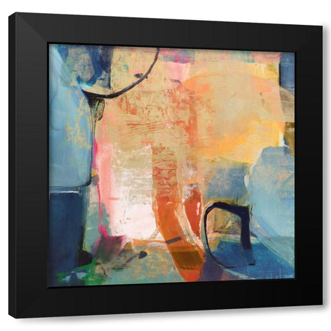 Relic II Black Modern Wood Framed Art Print with Double Matting by Vision Studio