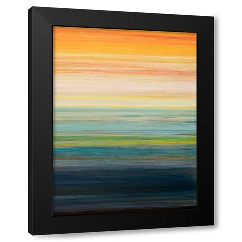 The Magic Hour II Black Modern Wood Framed Art Print with Double Matting by Fuchs, Jodi