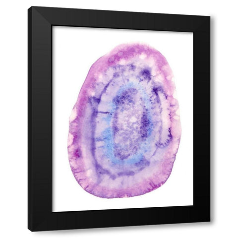 Radiant Geode I Black Modern Wood Framed Art Print by McCavitt, Naomi