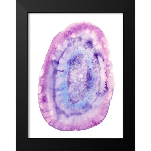Radiant Geode I Black Modern Wood Framed Art Print by McCavitt, Naomi