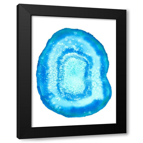 Radiant Geode III Black Modern Wood Framed Art Print with Double Matting by McCavitt, Naomi