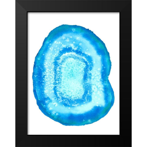 Radiant Geode III Black Modern Wood Framed Art Print by McCavitt, Naomi