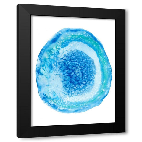 Radiant Geode IV Black Modern Wood Framed Art Print by McCavitt, Naomi