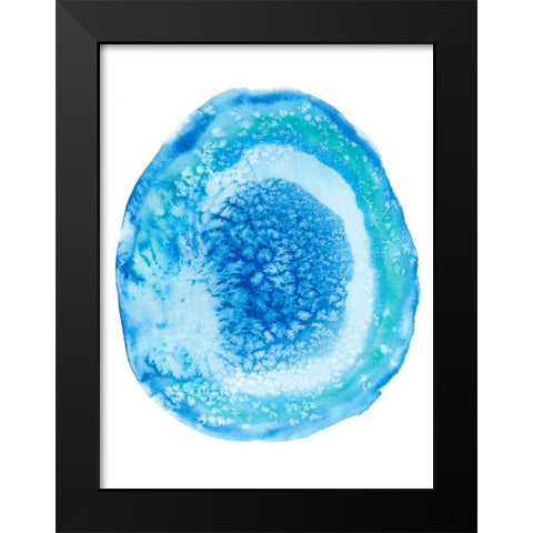 Radiant Geode IV Black Modern Wood Framed Art Print by McCavitt, Naomi