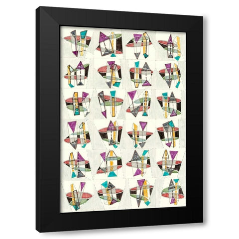Mid Century Exploration I Black Modern Wood Framed Art Print by Galapon, Nikki