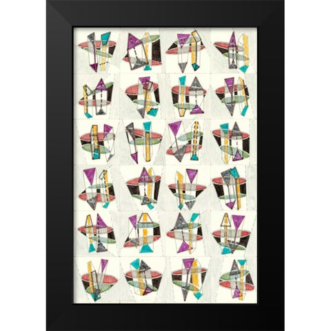 Mid Century Exploration I Black Modern Wood Framed Art Print by Galapon, Nikki