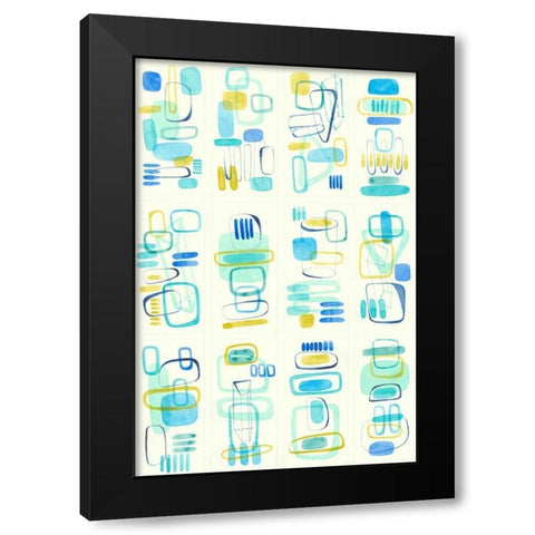 Mid Century Exploration II Black Modern Wood Framed Art Print with Double Matting by Galapon, Nikki