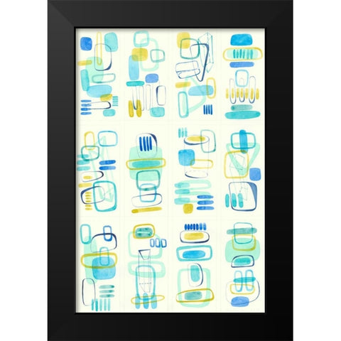 Mid Century Exploration II Black Modern Wood Framed Art Print by Galapon, Nikki