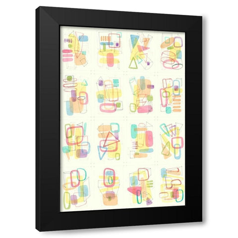 Mid Century Exploration III Black Modern Wood Framed Art Print by Galapon, Nikki