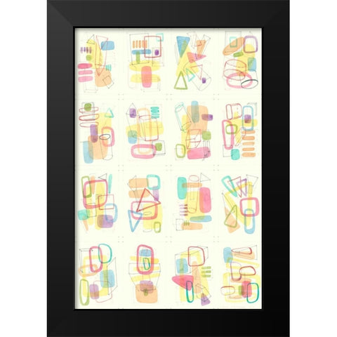 Mid Century Exploration III Black Modern Wood Framed Art Print by Galapon, Nikki