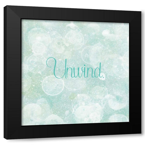 Bubble Bath II Black Modern Wood Framed Art Print by Studio W