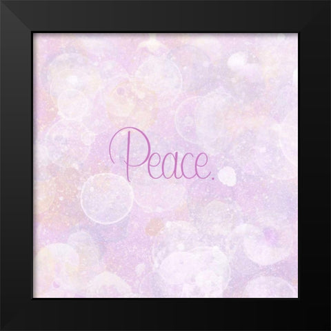 Bubble Bath IV Black Modern Wood Framed Art Print by Studio W