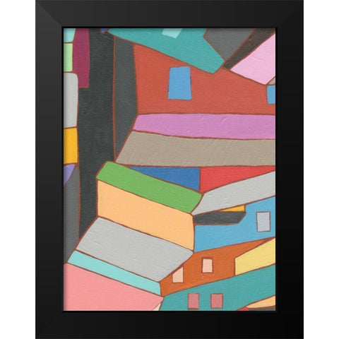 Rooftops in Color VI Black Modern Wood Framed Art Print by Galapon, Nikki