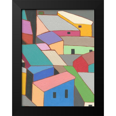 Rooftops in Color VII Black Modern Wood Framed Art Print by Galapon, Nikki