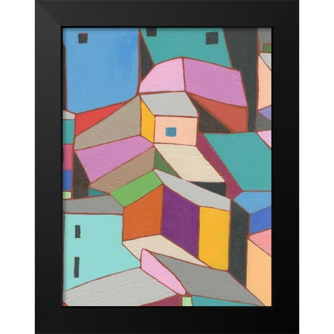 Rooftops in Color VIII Black Modern Wood Framed Art Print by Galapon, Nikki