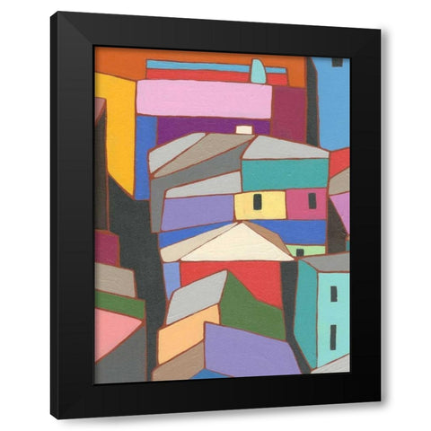 Rooftops in Color IX Black Modern Wood Framed Art Print by Galapon, Nikki