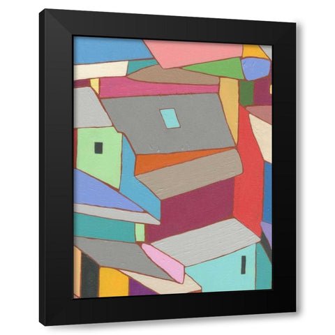 Rooftops in Color XI Black Modern Wood Framed Art Print by Galapon, Nikki