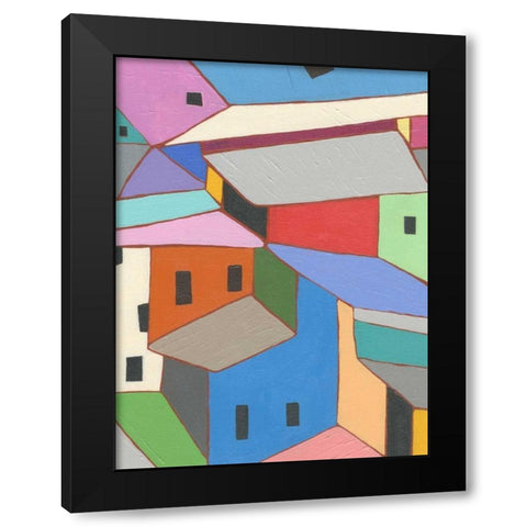 Rooftops in Color XII Black Modern Wood Framed Art Print by Galapon, Nikki