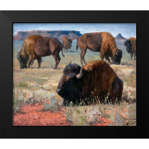 Lazy Days Black Modern Wood Framed Art Print by Sorenson, Jack