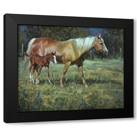 Field of Dreams Black Modern Wood Framed Art Print by Sorenson, Jack