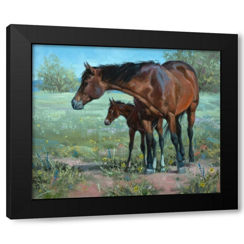 Watchful Eye Black Modern Wood Framed Art Print by Sorenson, Jack