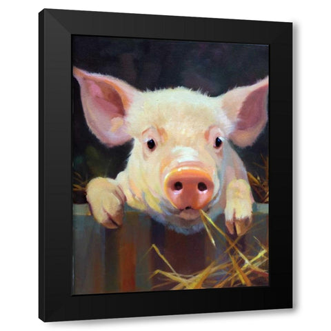 Farm Club I Black Modern Wood Framed Art Print with Double Matting by Hawley, Carolyne