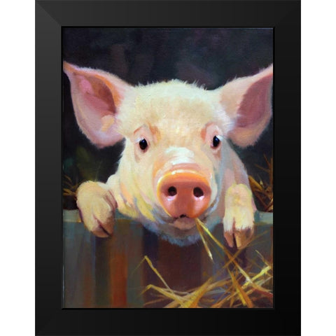 Farm Club I Black Modern Wood Framed Art Print by Hawley, Carolyne