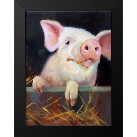 Farm Club II Black Modern Wood Framed Art Print by Hawley, Carolyne