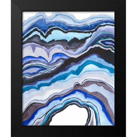 Quartz Lore II Black Modern Wood Framed Art Print by Popp, Grace