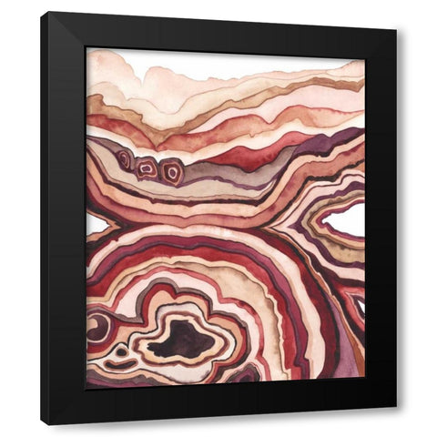 Quartz Lore III Black Modern Wood Framed Art Print with Double Matting by Popp, Grace