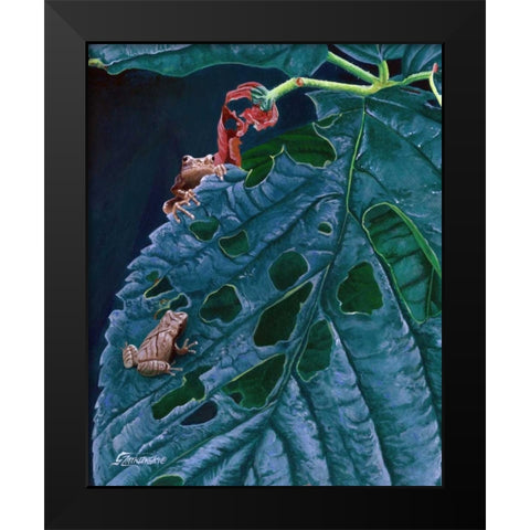 Spring Peepers I Black Modern Wood Framed Art Print by Szatkowski, Fred