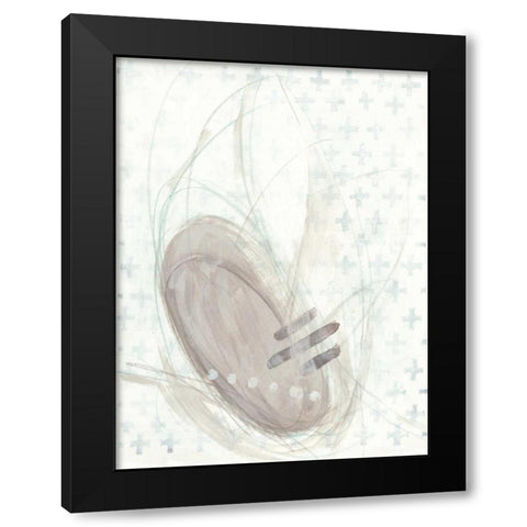 Pattern Logic II Black Modern Wood Framed Art Print by Vess, June Erica
