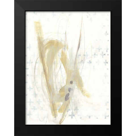 Pattern Logic III Black Modern Wood Framed Art Print by Vess, June Erica