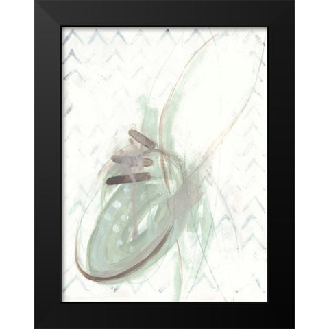 Pattern Logic IV Black Modern Wood Framed Art Print by Vess, June Erica