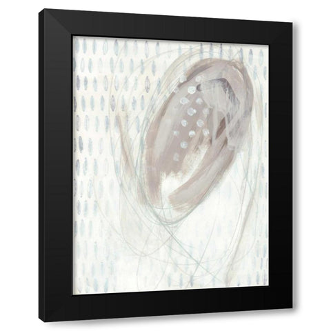 Pattern Logic VII Black Modern Wood Framed Art Print by Vess, June Erica