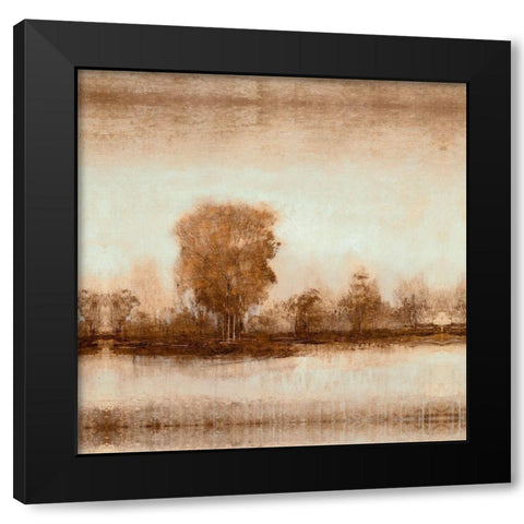 Dreamy Shore II Black Modern Wood Framed Art Print with Double Matting by OToole, Tim