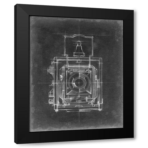 Camera Blueprints I Black Modern Wood Framed Art Print by Harper, Ethan