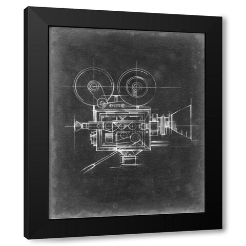 Camera Blueprints II Black Modern Wood Framed Art Print by Harper, Ethan