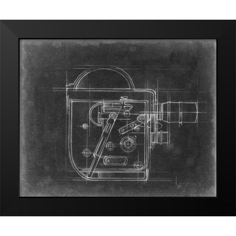 Camera Blueprints III Black Modern Wood Framed Art Print by Harper, Ethan