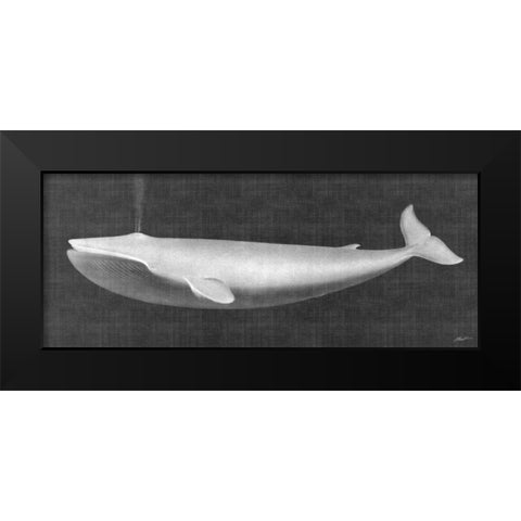 Whale Watching I Black Modern Wood Framed Art Print by Butler, John