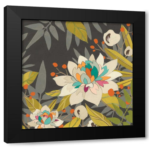 Tropical Twilight I Black Modern Wood Framed Art Print with Double Matting by Vess, June Erica