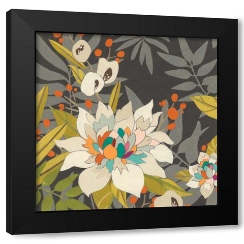 Tropical Twilight II Black Modern Wood Framed Art Print with Double Matting by Vess, June Erica