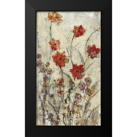 Floral Wash II Black Modern Wood Framed Art Print by OToole, Tim