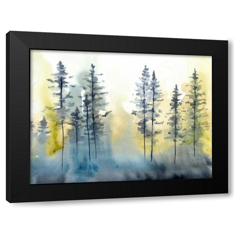 Shadow Forest I Black Modern Wood Framed Art Print with Double Matting by Zarris, Chariklia