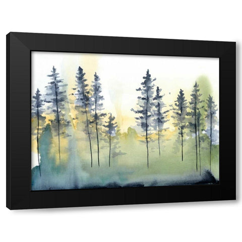 Shadow Forest II Black Modern Wood Framed Art Print by Zarris, Chariklia