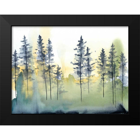 Shadow Forest II Black Modern Wood Framed Art Print by Zarris, Chariklia