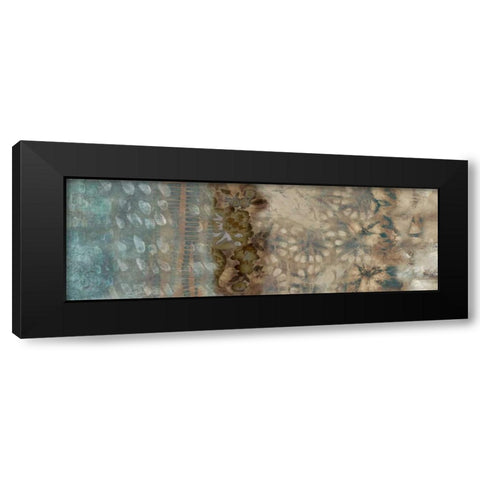 Shibori Panel I Black Modern Wood Framed Art Print by Zarris, Chariklia